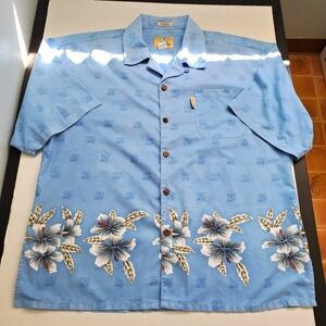 Hawaiian Shirt Coconut Pier By Top Image USA button down shirt